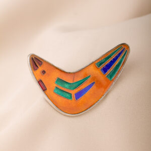 Emajlbrosch från WA Bolin